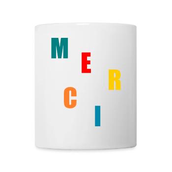 MAÎTRESSE. MAITRE. MERCI. MERCI MAÎTRESSE - Mug blanc - blanc - Devant
