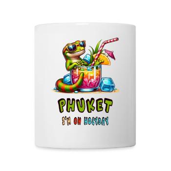 Gecko Phuket Thailand Design - Tasse - Weiß - Vorne