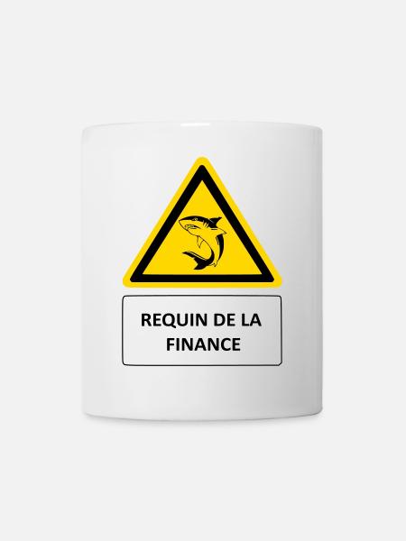 Requin de la finance - Mug blanc - blanc