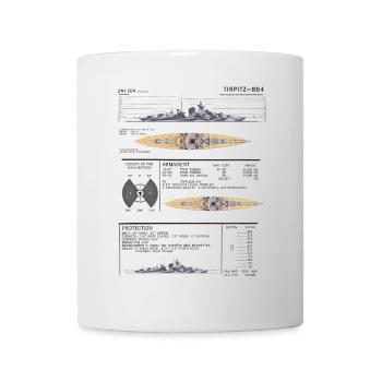 Cuirassé Tirpitz - Kriegsmarine Allemand - Mug blanc - blanc - Devant