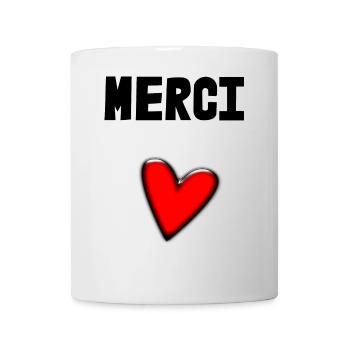 MERCI. MAÎTRESSE. MAÎTRE. MERCI MAÎTRESSE - Mug blanc - blanc - Devant