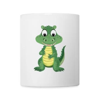 Niedliches Krokodil - Tasse - Weiß - Vorne