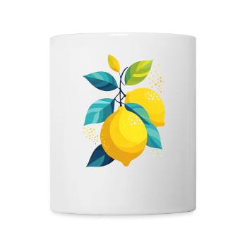 Zitronen - Tasse - Weiß - Vorne