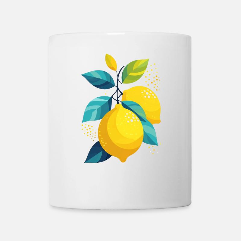 Zitronen - Tasse - Weiß