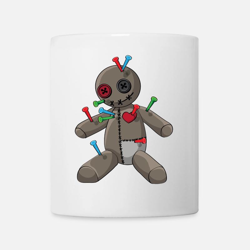 Phasmophobia Voodoo Puppe mit bunte Nadeln - Tasse - Weiß
