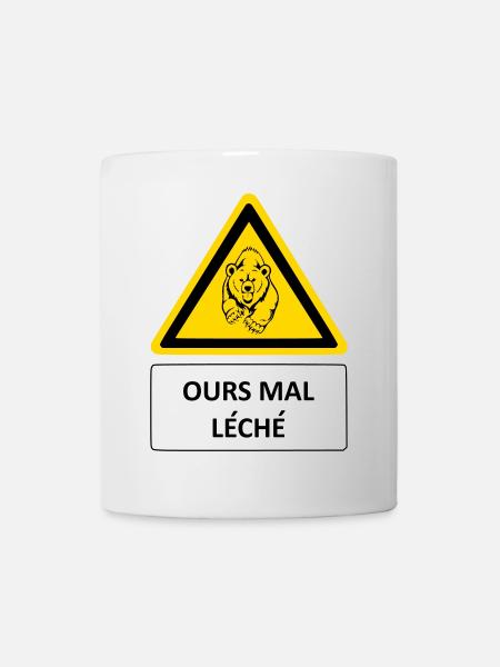 Ours mal léché - Mug blanc - blanc