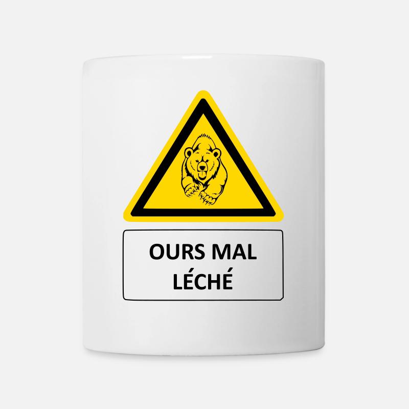 Ours mal léché - Mug blanc - blanc