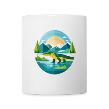Crocodile Illustration - Mug - white - Front