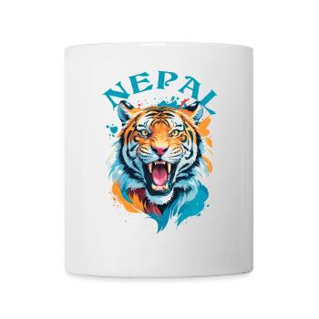 Tigre Du Népal - Mug blanc - blanc - Devant