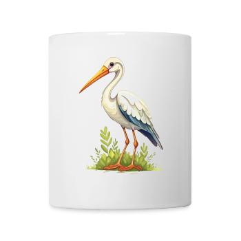 Storch - Tasse - Weiß - Vorne