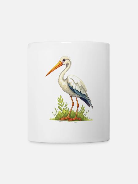 Storch - Tasse - Weiß