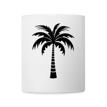 Palme - Tasse - Weiß - Vorne