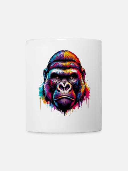 Gorilla - Tasse - Weiß