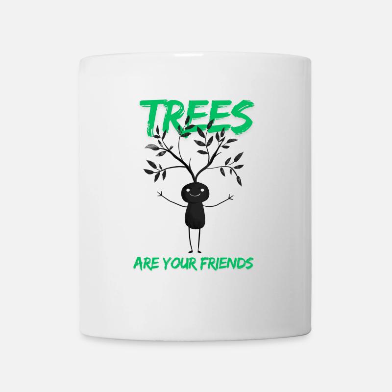 Motif drôle d’ami d’arbre - Mug blanc - blanc
