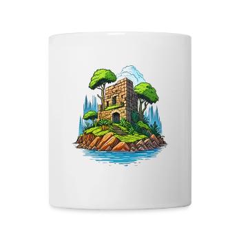 Ruin on a desert island - Mug - white - Front