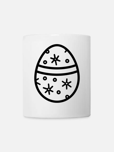 Oeuf de Pâques - Mug blanc - blanc