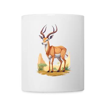 Antelope in the savannah - Mug - white - Front