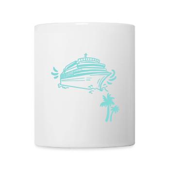 Kreuzfahrtschiff Urlaub - Tasse - Weiß - Vorne
