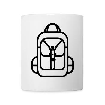 Rucksack - Tasse - Weiß - Vorne