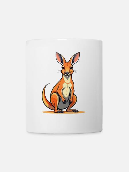 Ein Känguru in Australien - Tasse - Weiß