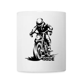Motorrad Racing Caferacer Ride Biker Streetfighter - Tasse - Weiß - Vorne