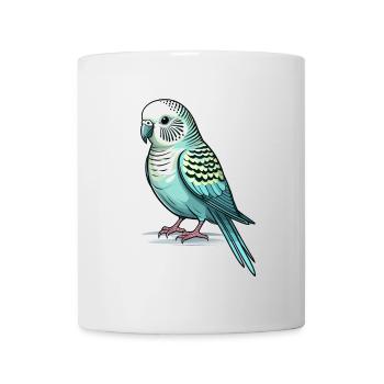 Perruche ondulée - Mug blanc - blanc - Devant