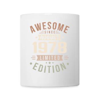 Août 1978 Anniversaire en Août 1978 Millésime 1978 - Mug blanc - blanc - Devant
