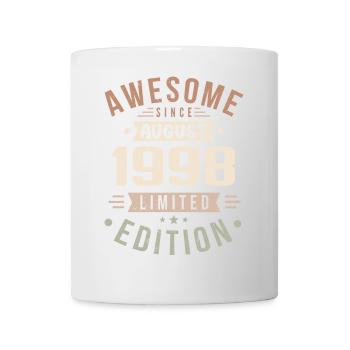 Août 1998 Anniversaire en Août 1998 Millésime 1998 - Mug blanc - blanc - Devant