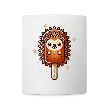 niedliches Igel-Eis-Motiv für den Sommer - Tasse - Weiß - Vorne