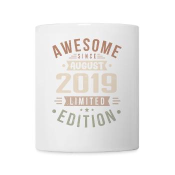 Août 2019 Anniversaire en août 2019 Millésime 2019 - Mug blanc - blanc - Devant