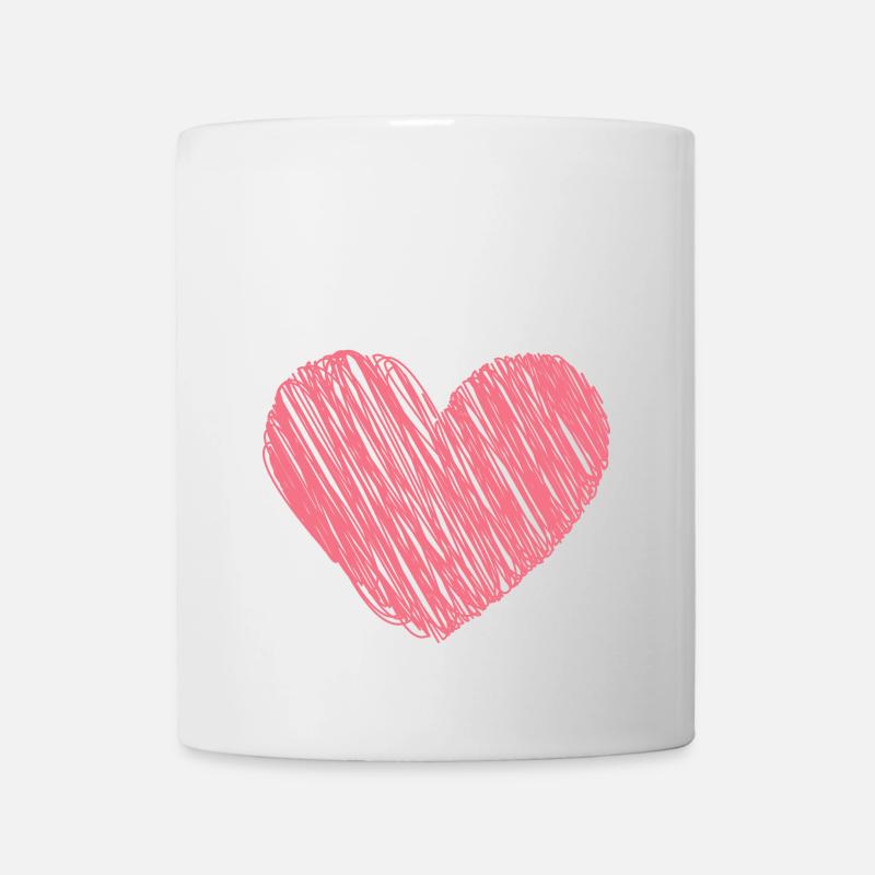 Soins avec cœur Aidant, Dire Aide à l’emploi - Mug blanc - blanc