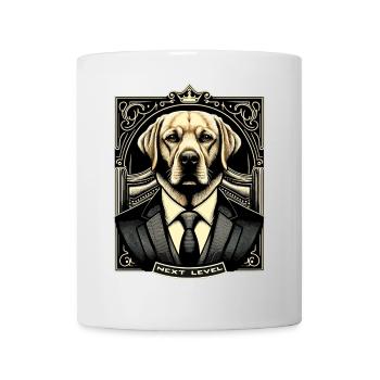 Dudley Labrador Anzug Next Level Hund Geschenk - Tasse - Weiß - Vorne