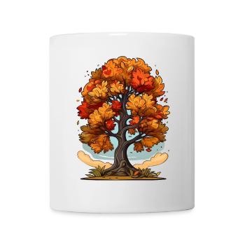A tree in autumn - Mug - white - Front