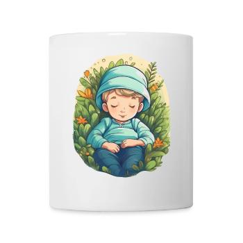 Mittagsschlaf im Garten – Entspannung pur! - Tasse - Weiß - Vorne