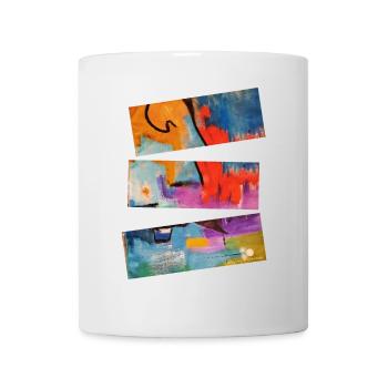 Un art abstrait vibrant aux tons lumineux - Mug blanc - blanc - Devant