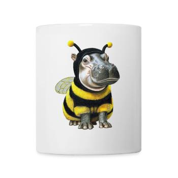 Hippopotamus Bee 2 - Mug - white - Front