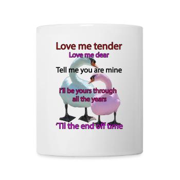 Love me tender - Mug - white - Front