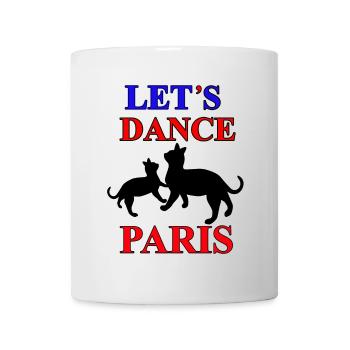 Laissez danser les chats à Paris - Mug blanc - blanc - Devant