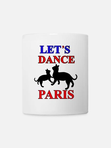 Laissez danser les chats à Paris - Mug blanc - blanc