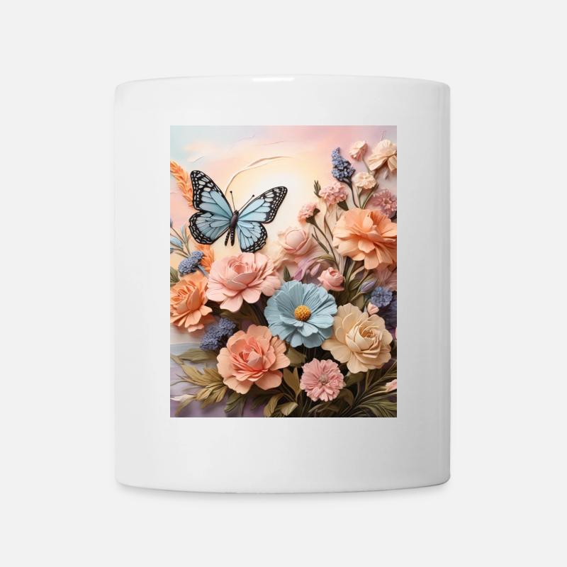 Flower Wings - Mug - white