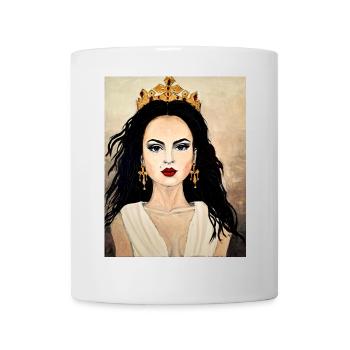 Königin - Tasse - Weiß - Vorne