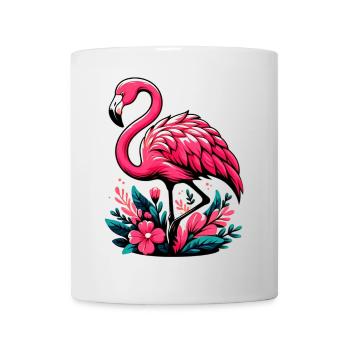 Flamant - Mug blanc - blanc - Devant