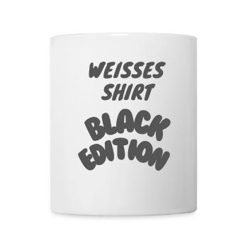 Weißes Shirt Black Edition - Tasse - Weiß - Vorne