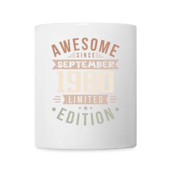 1980 September Geburtstag Geboren September 1980 - Tasse - Weiß - Vorne
