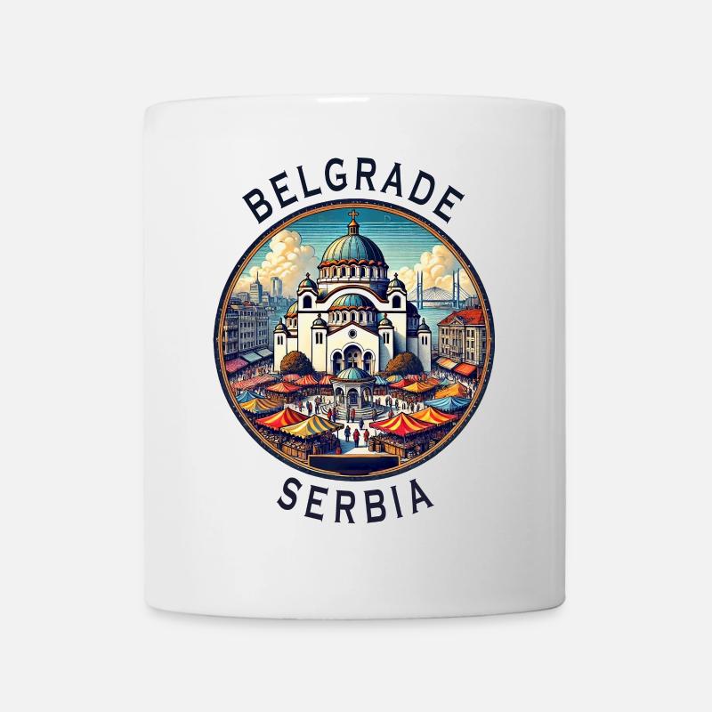 Belgrad Serbien Beograd Design - Tasse - Weiß