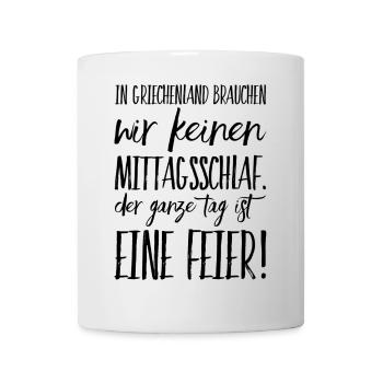 Funny Greek Saying Greece Gift - Mug - white - Front