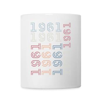Né en 1961 Cadeau Anniversaire 1961 Retro 1961 - Mug blanc - blanc - Devant