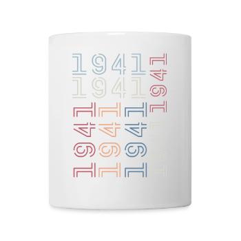 Jahrgang 1941 Geburtstagsgeschenk 1941 Retro 1941 - Tasse - Weiß - Vorne