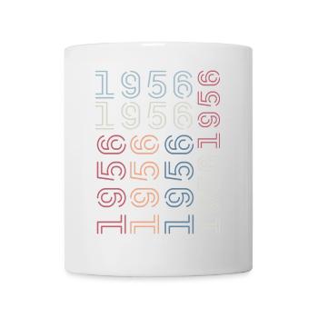 Born In 1956 Birthday Gift 1956 Retro 1956 - Mug - white - Front