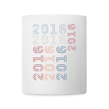 Geboren im Jahr 2016 Geburtstagsgeschenk 2016 Retro 2016 - Tasse - Weiß - Vorne
